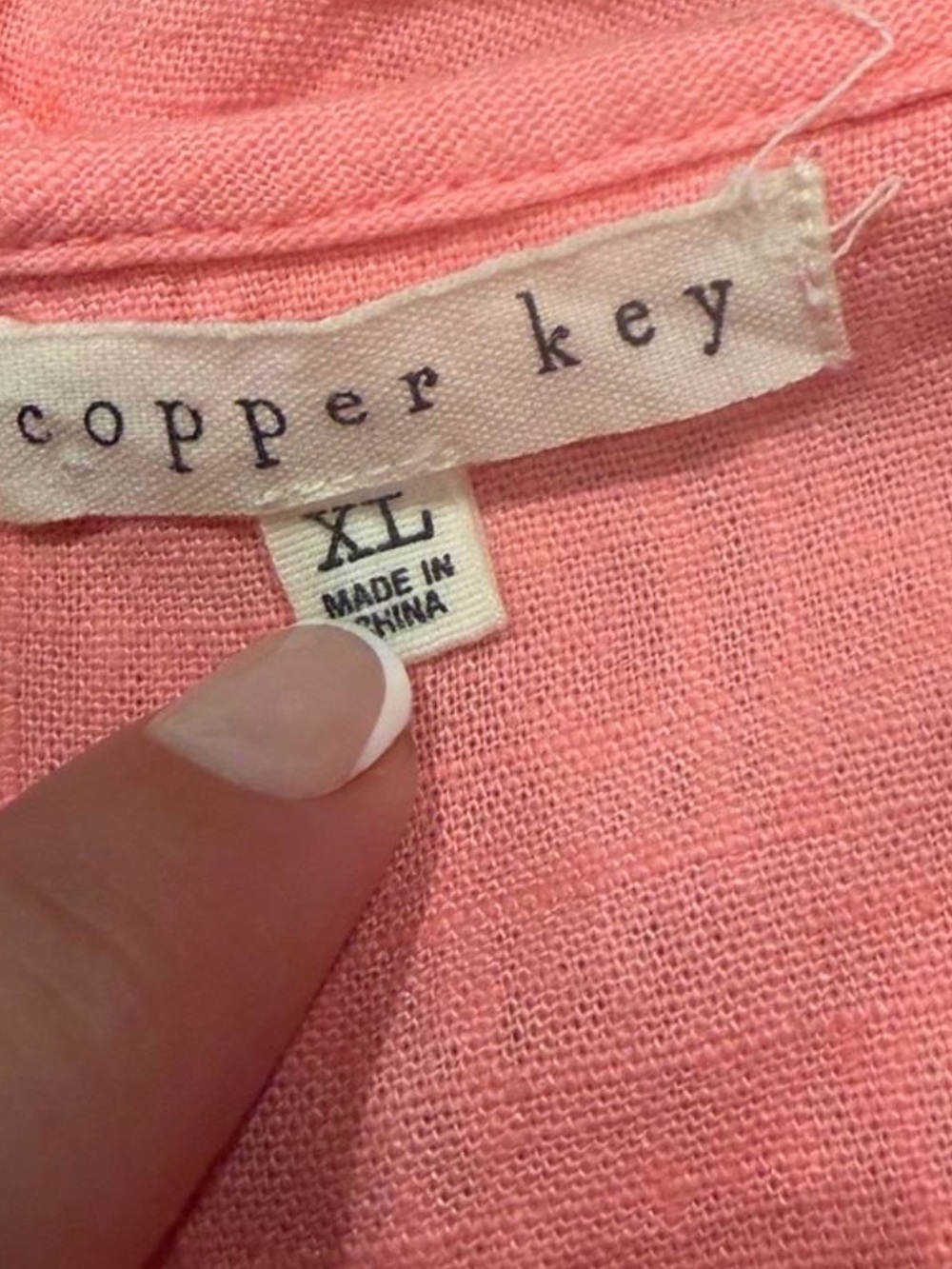 Copper Key Coral Button-Front Ruffle Sundress - Picture 3 of 7